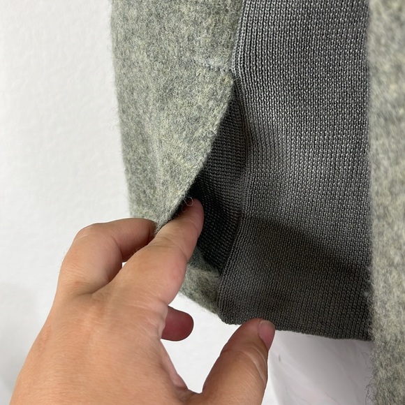 NFP Boiled Merino Wool Strap Convertible Cut Out Sweater Caged Back Snap Sweater - Picture 10 of 16